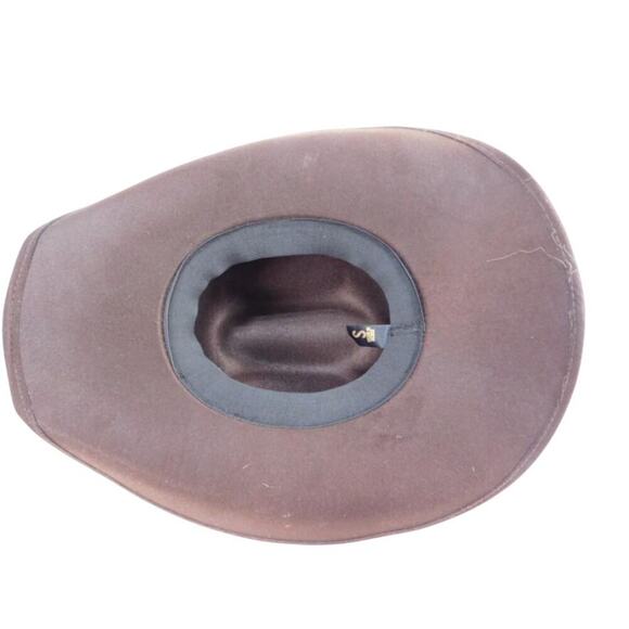 Vintage Style Brown Cowboy Hat Small - Western Rodeo - Picture 4 of 5